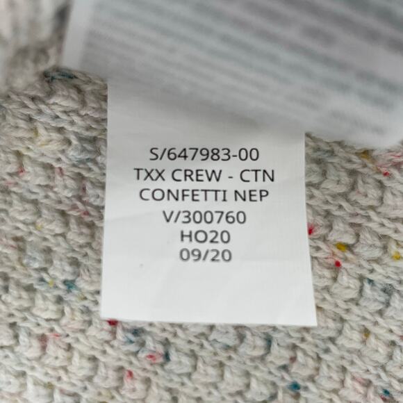 Gap Women's Pullover Tunic Sweater, Ribbed Cuffs Hem & Neckline Sz. M Confetti - Picture 6 of 9